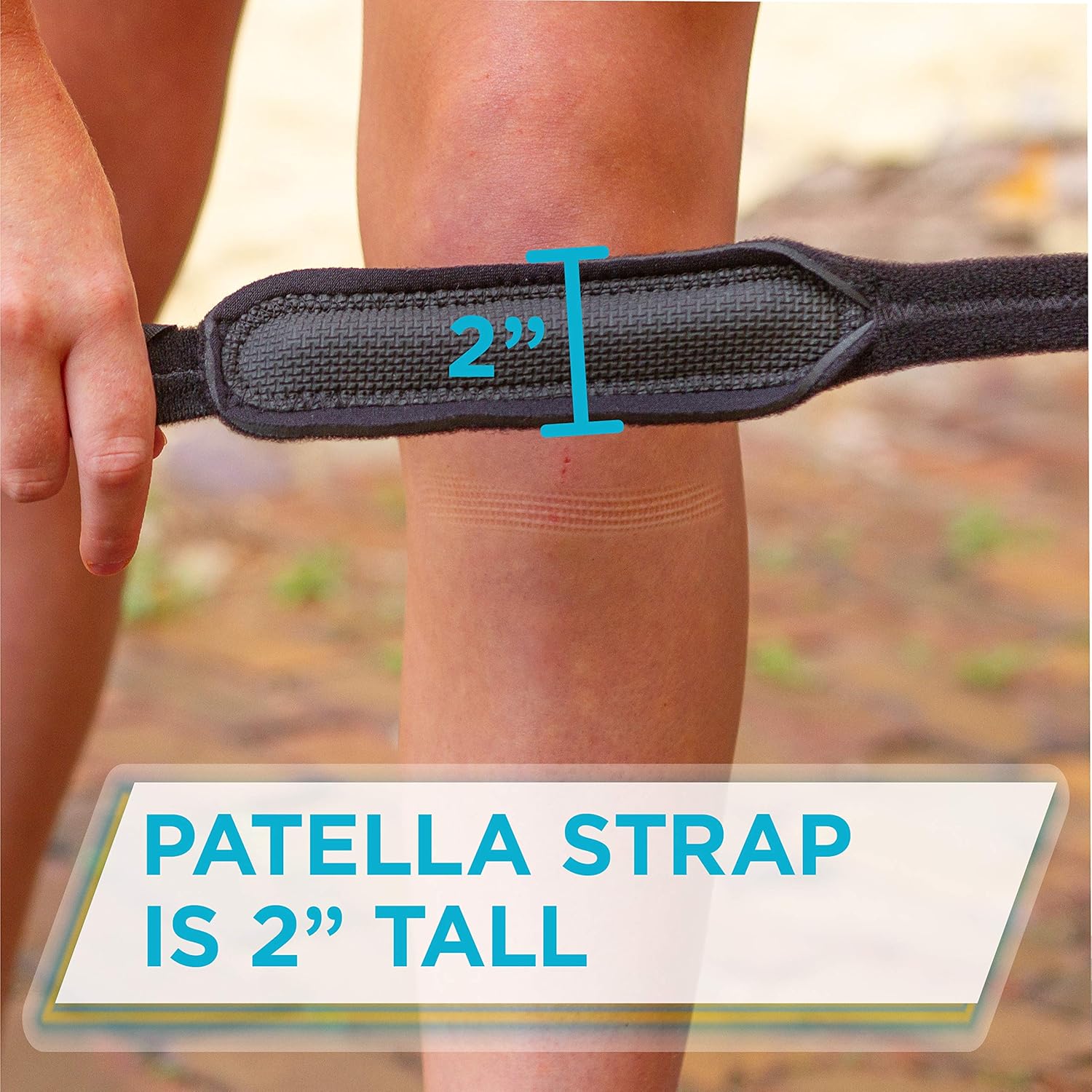 Youth Knee Support Strap - Patellar Tendon Brace for Osgood Schlatter Disease, Jumper's Knee, and Patellar Tendonitis in Sports Activities (Small)