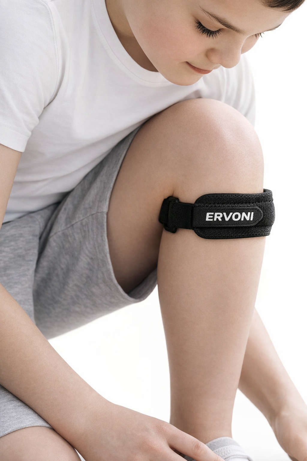 Youth Patellar Tendon Support Strap - Kids Orthopedic Knee Band for Osgood-Schlatter & Jumper's Knee Relief