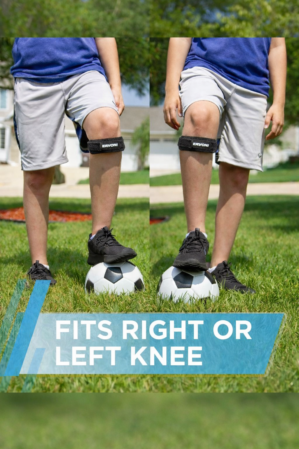 Youth Patellar Tendon Support Strap - Kids Orthopedic Knee Band for Osgood-Schlatter & Jumper's Knee Relief